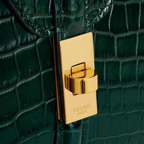 celine mini symmetrical crocodile|MINI 16 IN POROSUS CROCODILE .